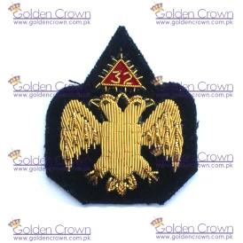 32 Degree Bullion Wire Badge