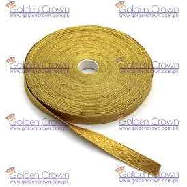 Braid Gold Mylar Oak Leaf