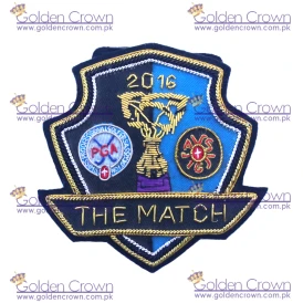 Bullion Badge With Magnetic Backing Leather