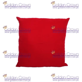 Coussin velours rouge