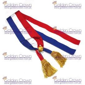 Echarpe tricolore de Maire, glands dores