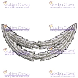 Embroidery Peak Supplier, Plated Oak Leaf Tow Row Peak