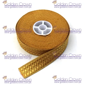 Gold Bias and Stand Metal Wire Lace