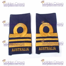 Machine Embroidery Lieutenant commander Slip On Epaulette