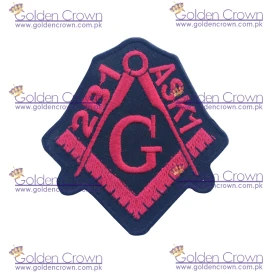 Masonic 2B1ASK1 Square Compass Embroidered Patch