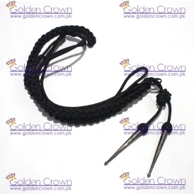 Military Band Uniform Aiguillette Black