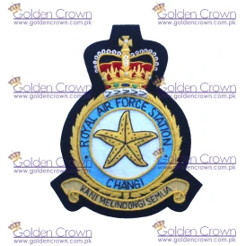 RAF Station Changi Crest blazer Badge
