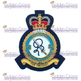 Royal Air Force Squadron Gold Bullion Badge
