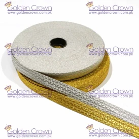 Silver And Gold Mylar Braid Military Lace