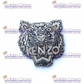 Silver Bullion wire Badges kenzo