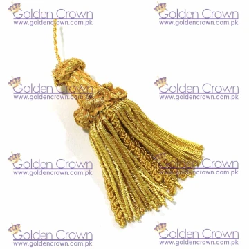 Bullion Tassel Gold Metallic Thread and Viscose