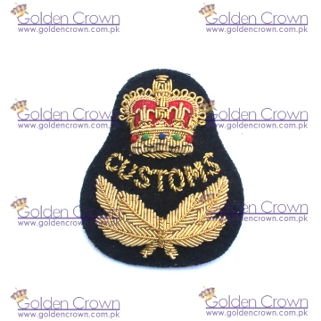 Customs Cap Bullion Badge