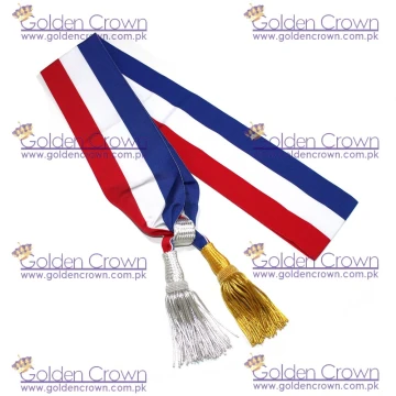 Echarpe Tricolore Pour L'Adjoint Au Maire (Argent)