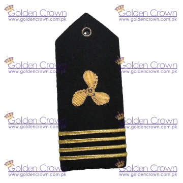 Engineer Shoulder Boards Epaulets Gold Propeller Four Bar Hardboards