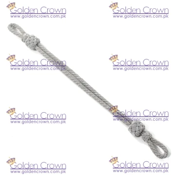 German Officer Silver Cap Cord