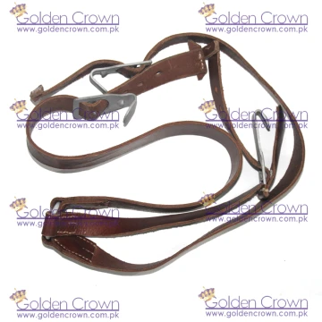 German WW2 Brown Leather Y Straps