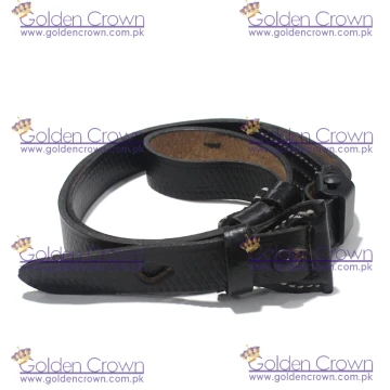 German WWII Mauser 98K Rifle Black Leather Sling
