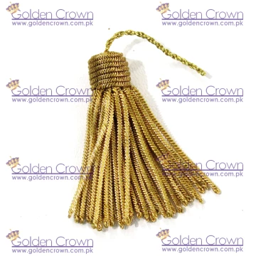 Gold Metal Bullion Wire Tassels Handmade
