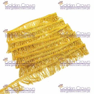 Gold Mylar Thread Fringe