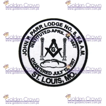 Masonic Embroidered Patches