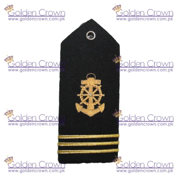 Merchant Marine American Navy Shoulder Boards Anchor Three Bar