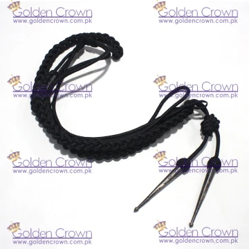 Military Band Uniform Aiguillette Black