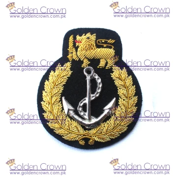 SA Navy Officer Cap Badge, Bullion Wire