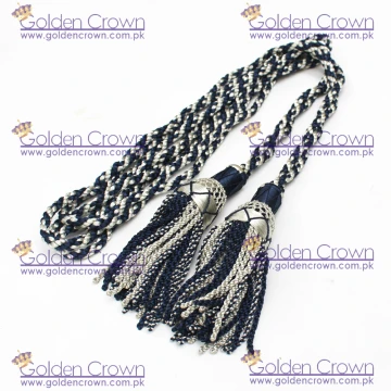Silk Drone Cord White & Dark Blue