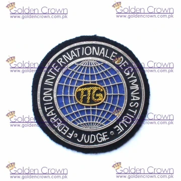 Silver Bullion Blazer Badges