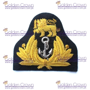 South Africa Navy Officer's Cap Badge Bullion Wire
