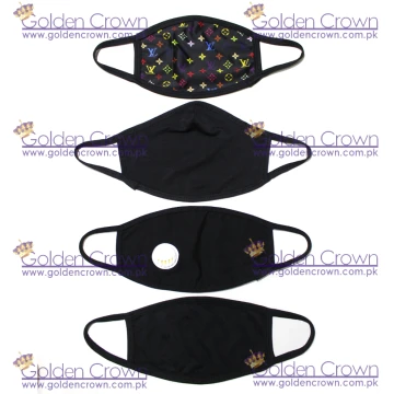 Unisex Black Dust Cotton Mouth Masks