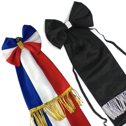 Cravate de deuil, Cravate de deuil pour drapeau, Cravate de Deuil pour