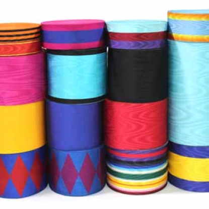 Moire Ribbons, German Moire Ribbon, Moire Satin Ribbon