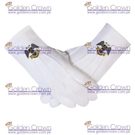 32 DEGREE WINGS Down & SCOTTISH RITE MASONIC EMBROIDERED GLOVES