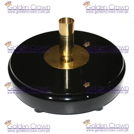 Black Single Pole Ceremonial Flagpole Base