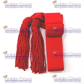 British Army Waist Belt Sash Red