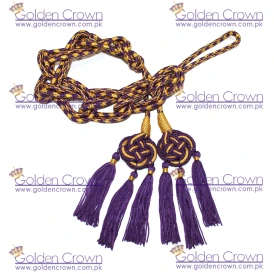 Celtic Knot Cincture Purple And Gold 