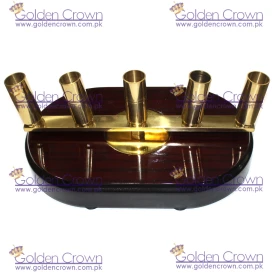 Ceremonial Flagpole Base with Brass Fittings