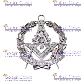 Craft Provincial Scottish Collar Grand Lodge Jewel - Past Master Silver Metal