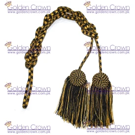 Gold And Black Flat Knot Cincture