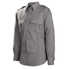 Long Sleeve Polyester Solid Men's Shirt Supplier
