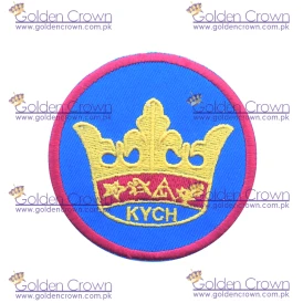 Machine Embroidery Crown Badges