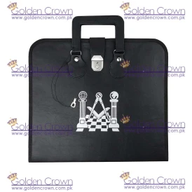 Masonic Apron Case with Printed Pavement Pillars Logo