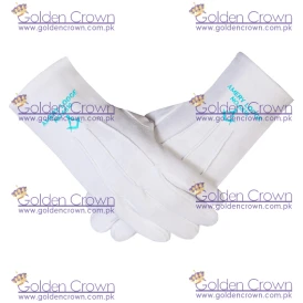 Masonic Gloves with Personalized Lodge Name & Number