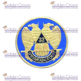 Masonic Machine Embroidered Patch 32nd Degree