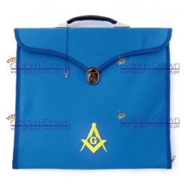 Masonic MM/WM and Provincial Full Dress Blue Cases with hard handle Blue