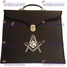 Masonic Regalia Aprons File Case with Hard Handle for MM/WM Apron in Briefcase Style