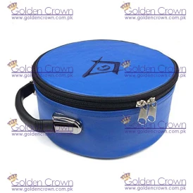 Masonic Regalia Freemason Square Compass and G Blue Cap Case