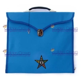 Masonic Regalia OES MM/MW and Provincial Blue File Cases with hard handle