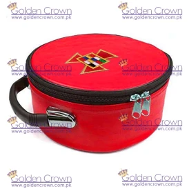 Masonic Regalia Past High Priest Red Cap Case